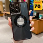 Lens Stand iPhone Case - Black