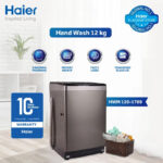 Haier HWM 120-1789 12Kg Top Loading Fully Automatic Washing Machine With Official Warranty.